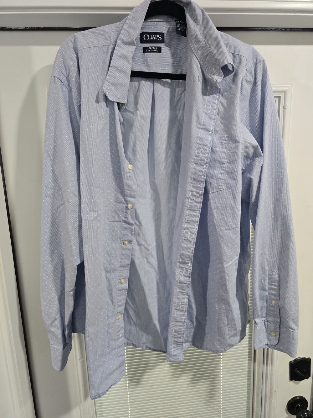 Chaps Men's Light Blue Dot Button-Up Shirt